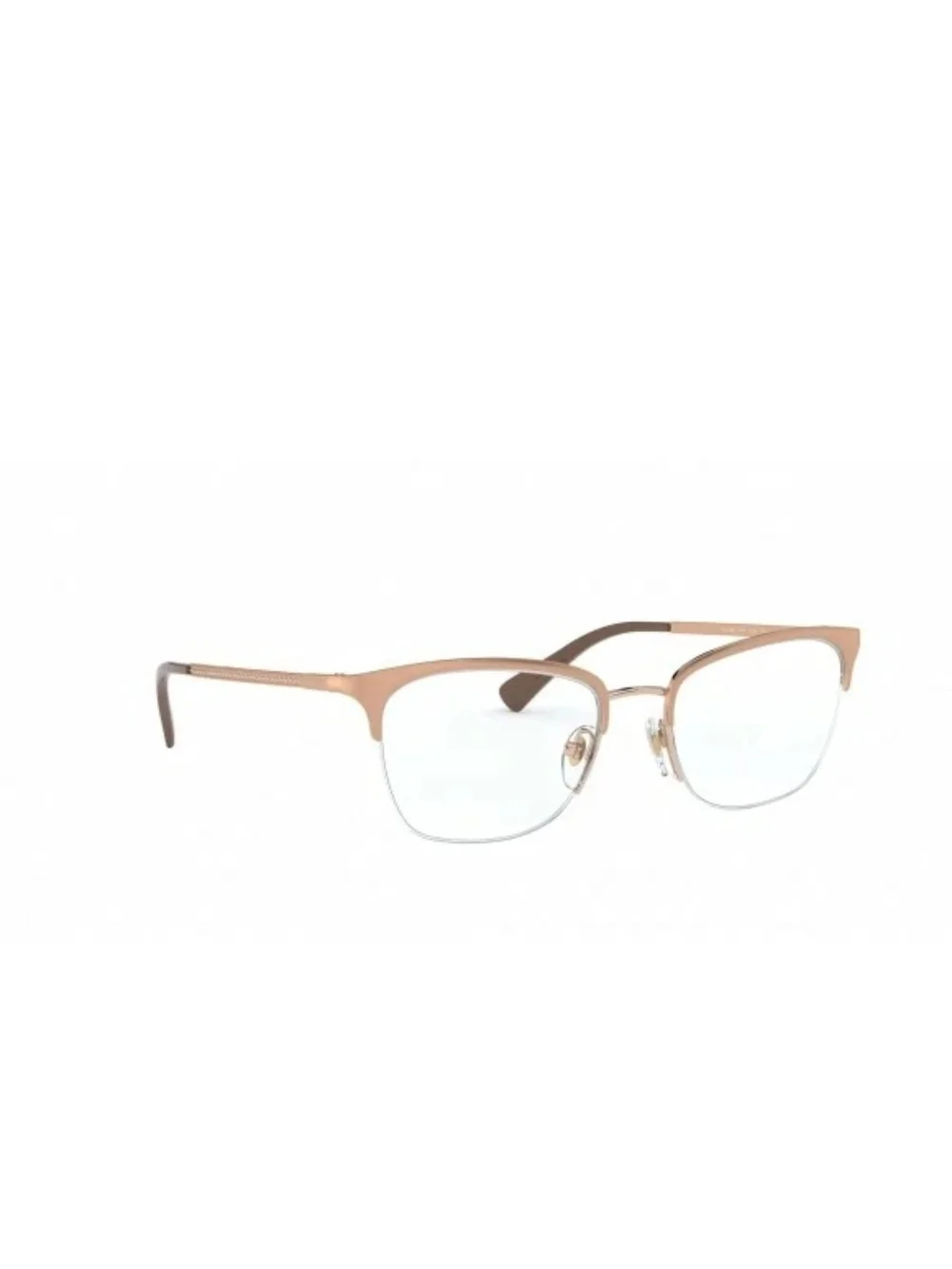 VOGUE Women's Semi-Rim Cat-Eye Eyeglasses in Rose Gold